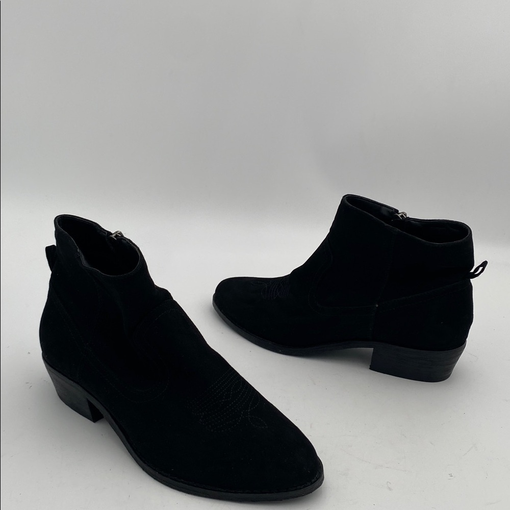 Dolce Vita Black faux Suede Boots women 6 casual office retro dress western Y2K